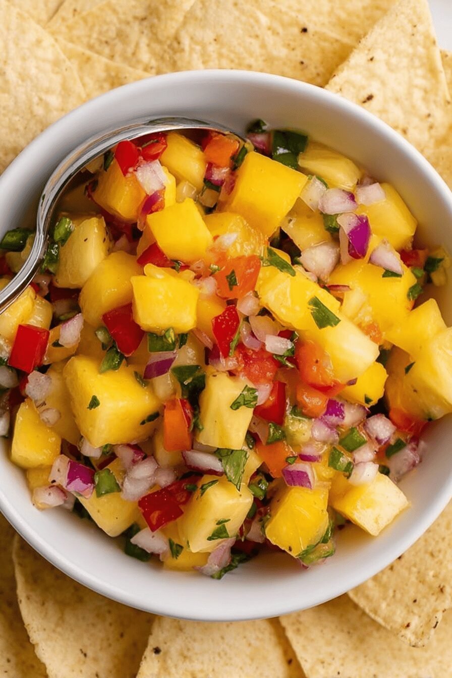 Tropical Pineapple Mango Salsa