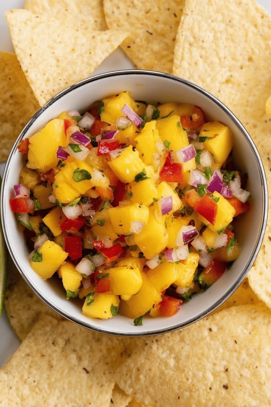 Tropical Pineapple Mango Salsa