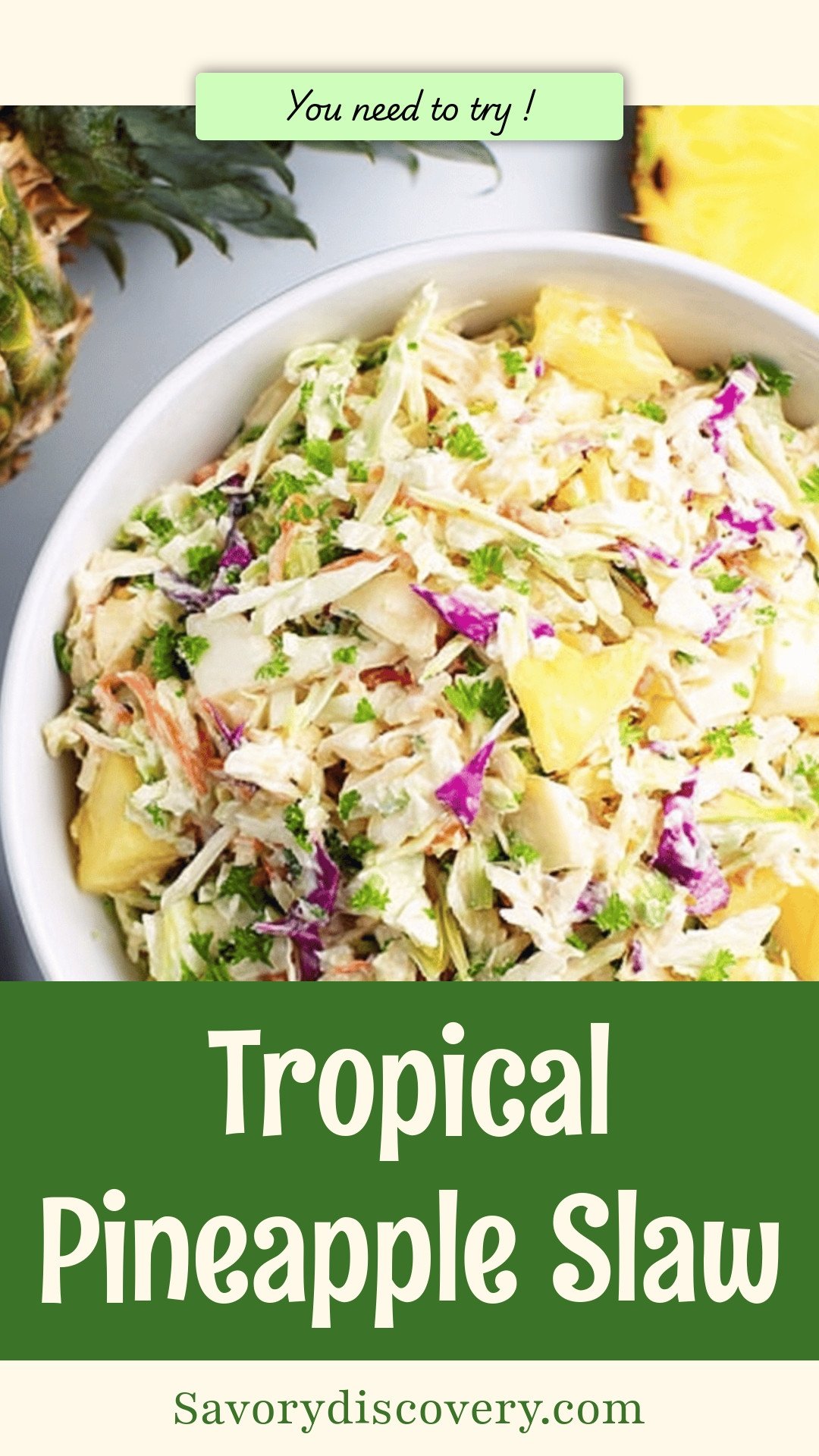Tropical Pineapple Slaw