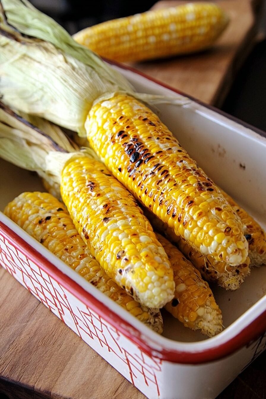 Amazingly Easy Grilled Corn Recipe