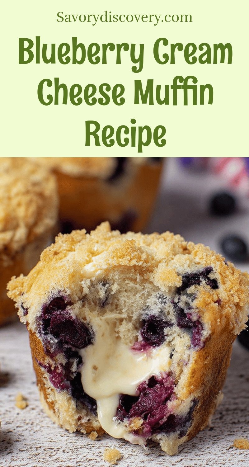 Blueberry Cream Cheese Muffin Recipe