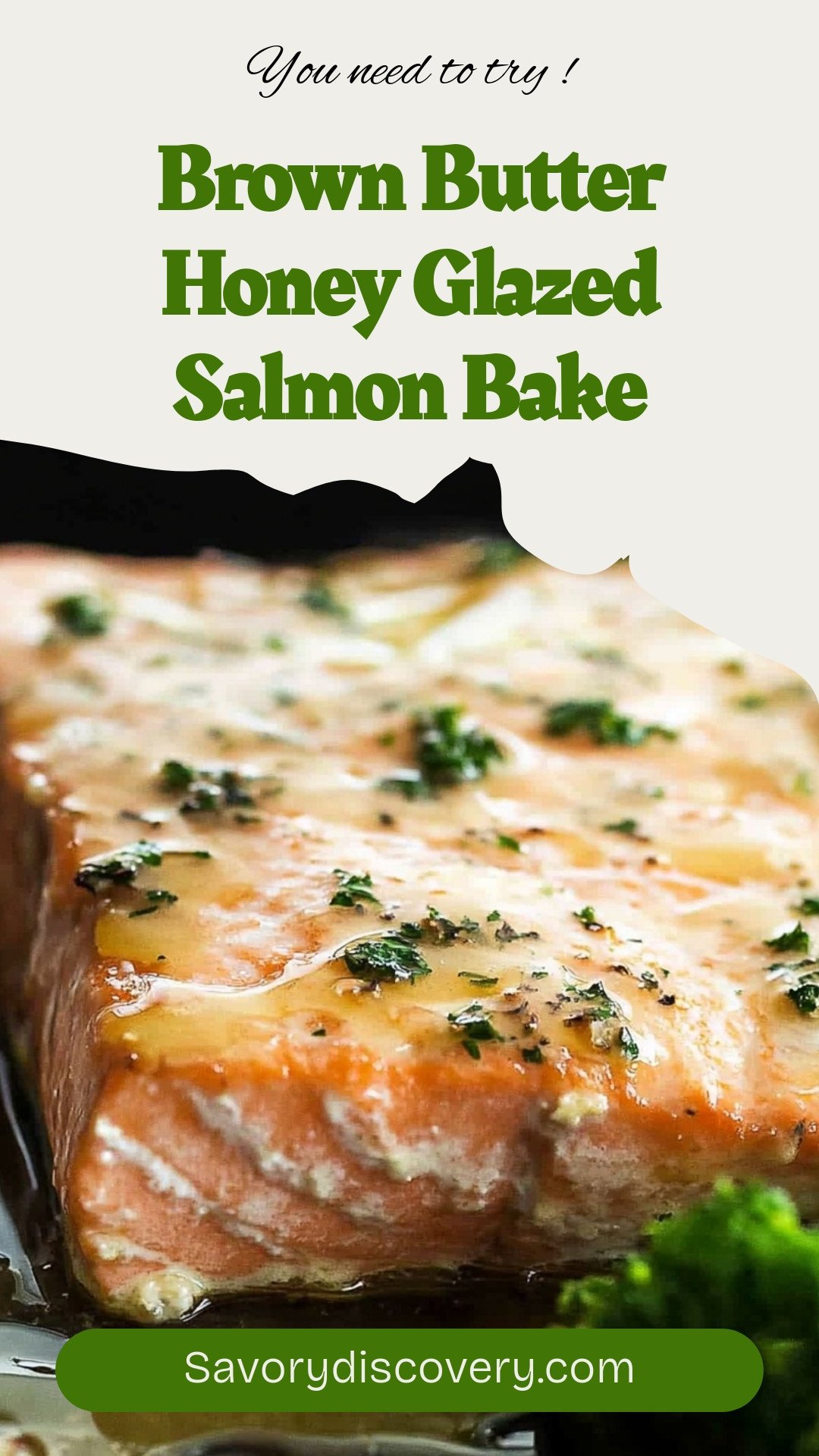 Brown Butter Honey Glazed Salmon Bake