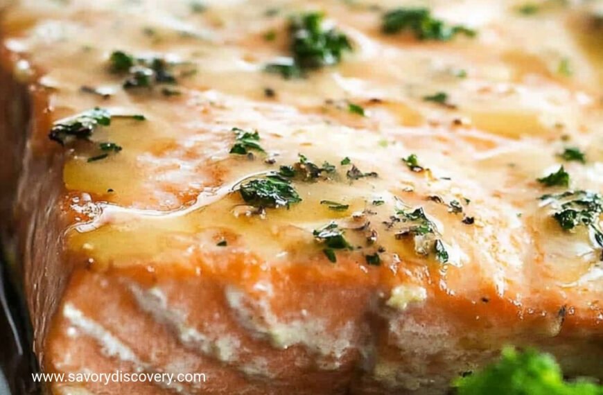 Brown Butter Honey Glazed Salmon Bake