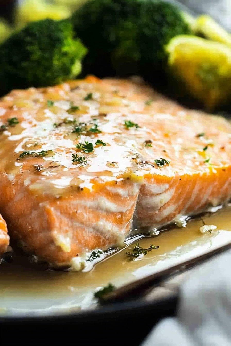 Brown Butter Honey Glazed Salmon Bake