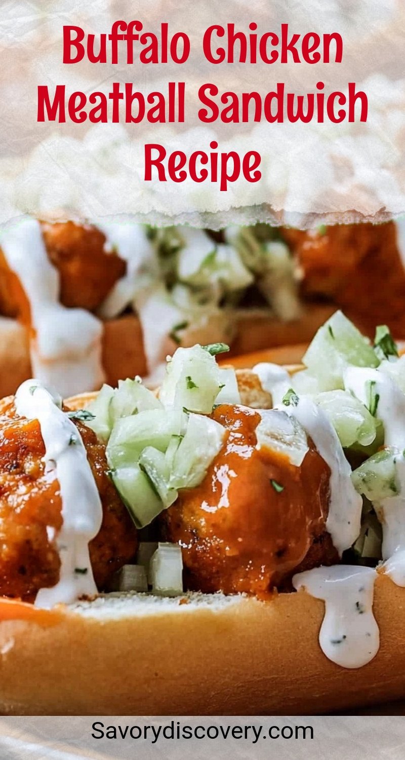 Buffalo Chicken Meatball Sandwich Recipe