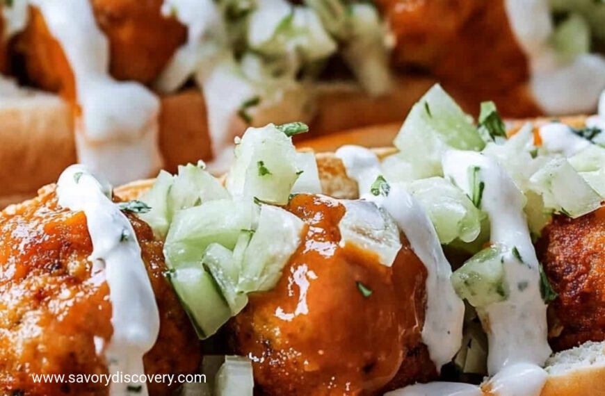 Buffalo Chicken Meatball Sandwich Recipe