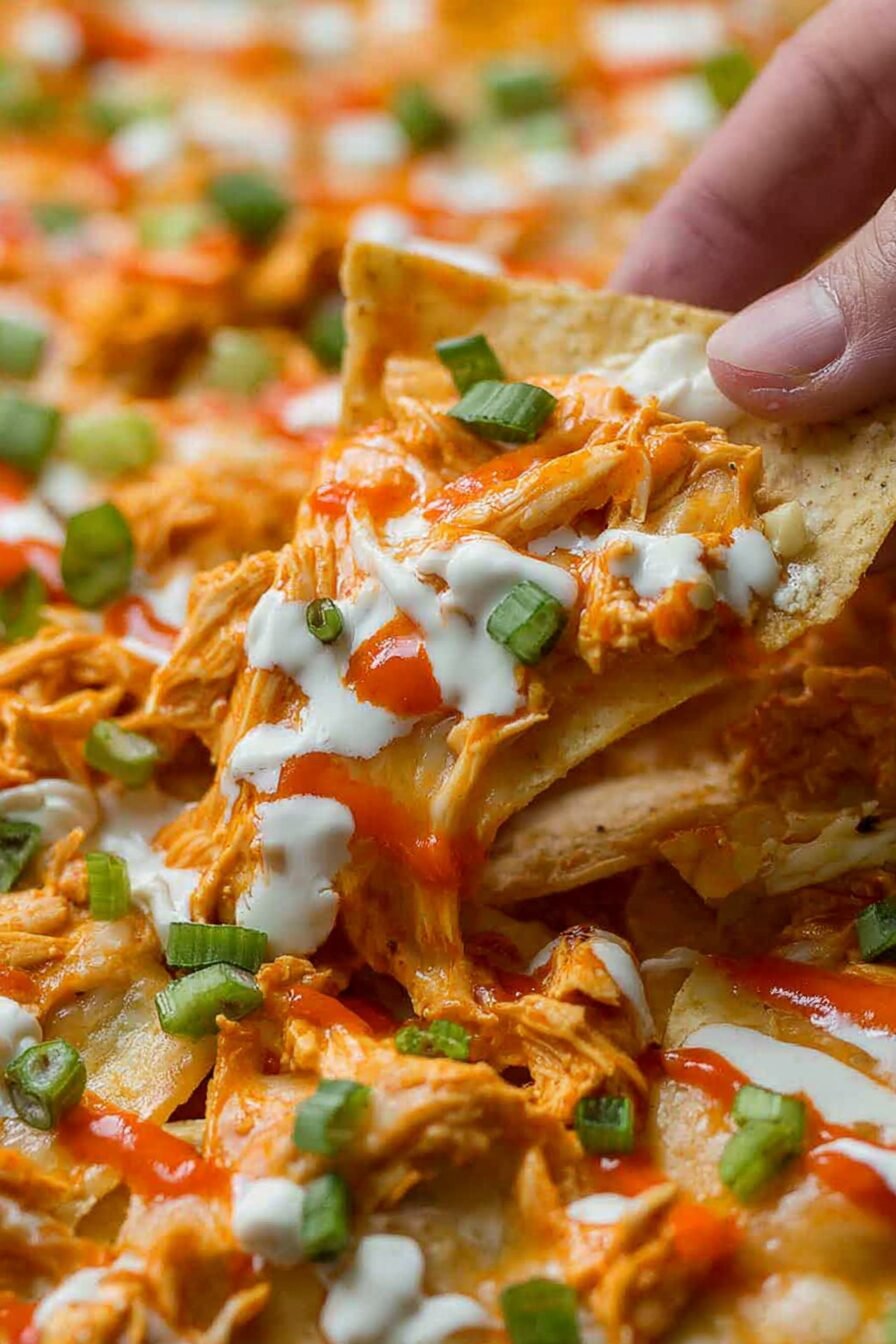 Buffalo Chicken Nachos Recipe for Game Day