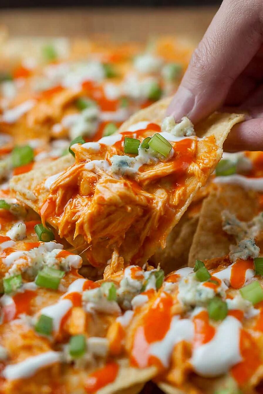 Buffalo Chicken Nachos Recipe for Game Day