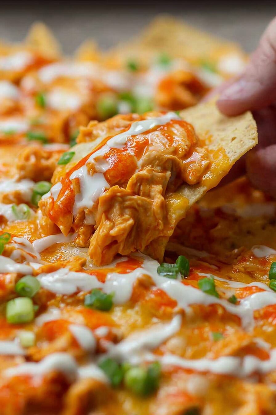 Buffalo Chicken Nachos Recipe for Game Day