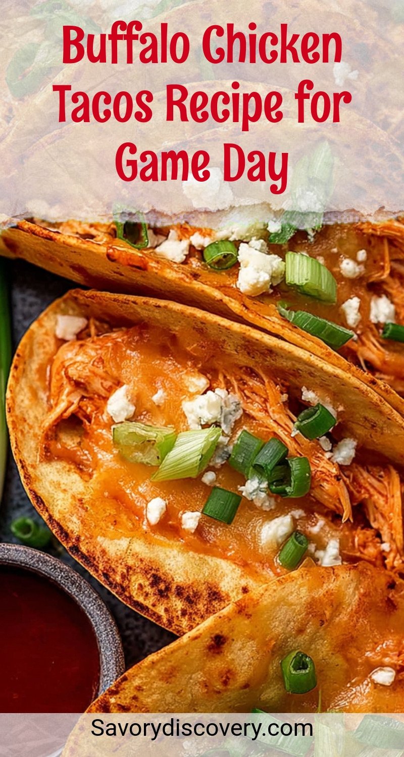 Buffalo Chicken Tacos Recipe for Game Day