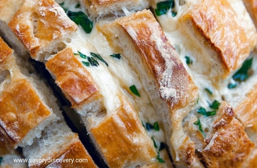 Cheesy Pull Apart Sourdough Loaf