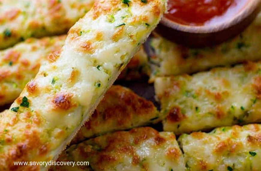 Cheesy Zucchini Breadsticks Recipe