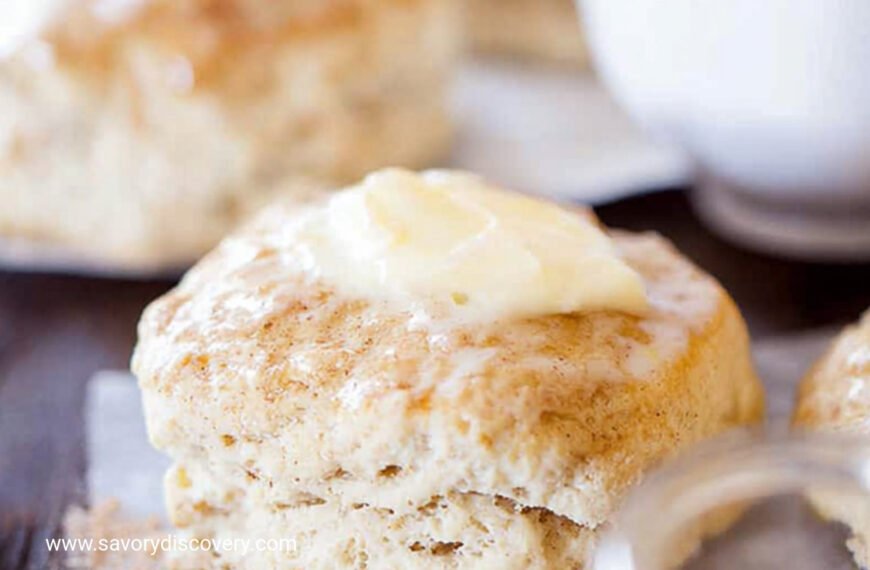 Cinnamon Biscuits with Honey Butter Glaze