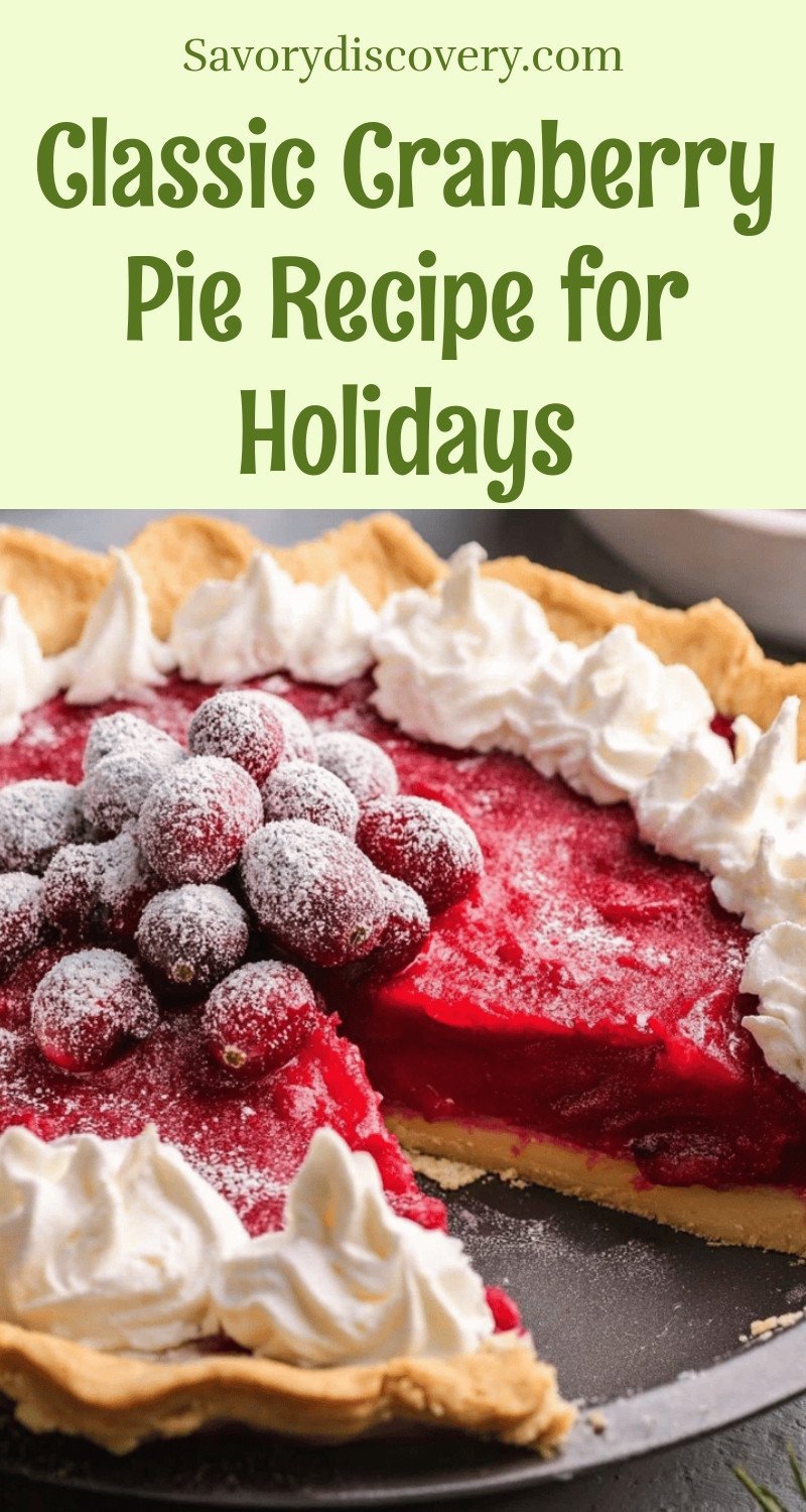 Classic Cranberry Pie Recipe for Holidays