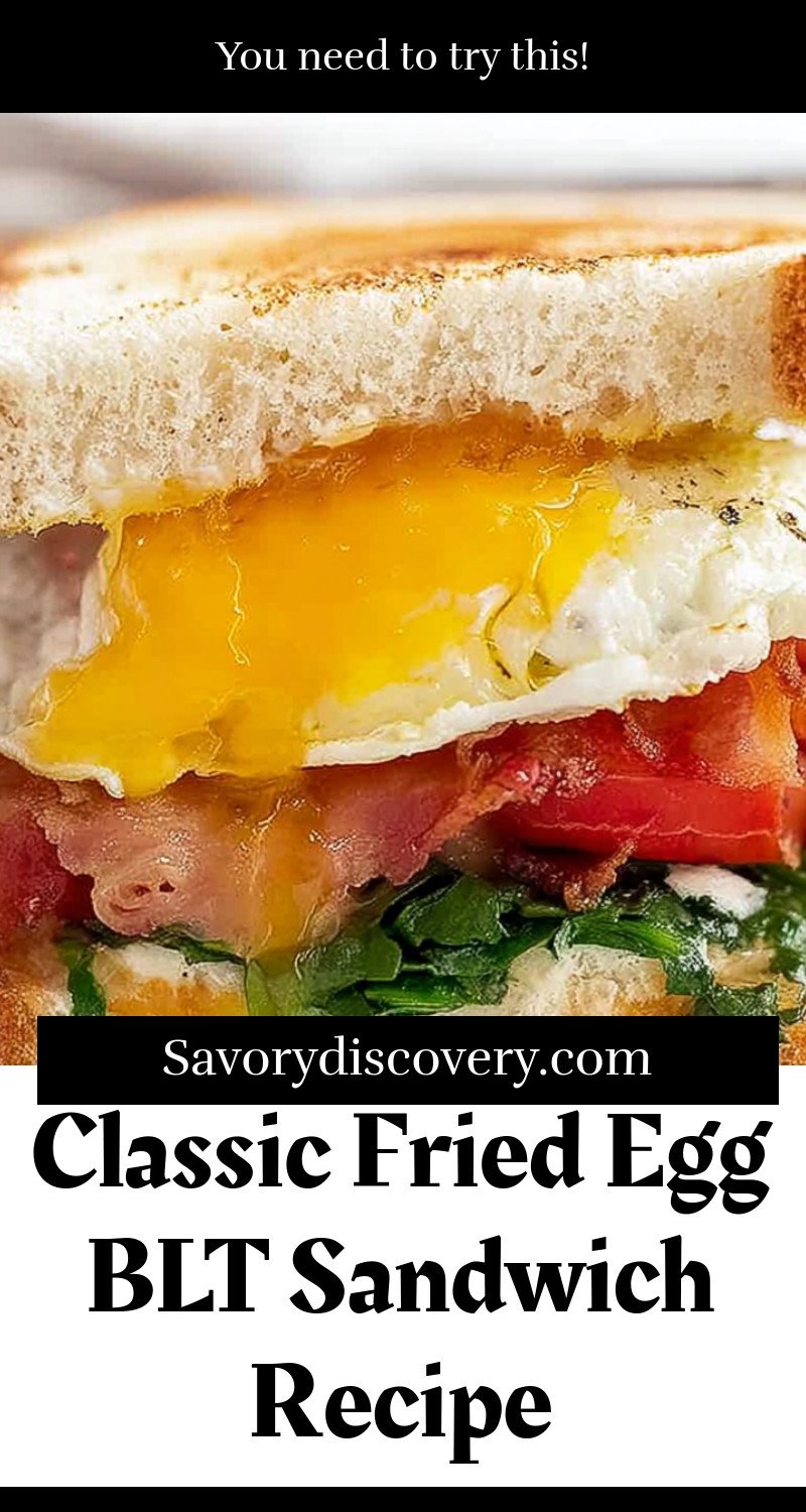 Classic Fried Egg BLT Sandwich Recipe