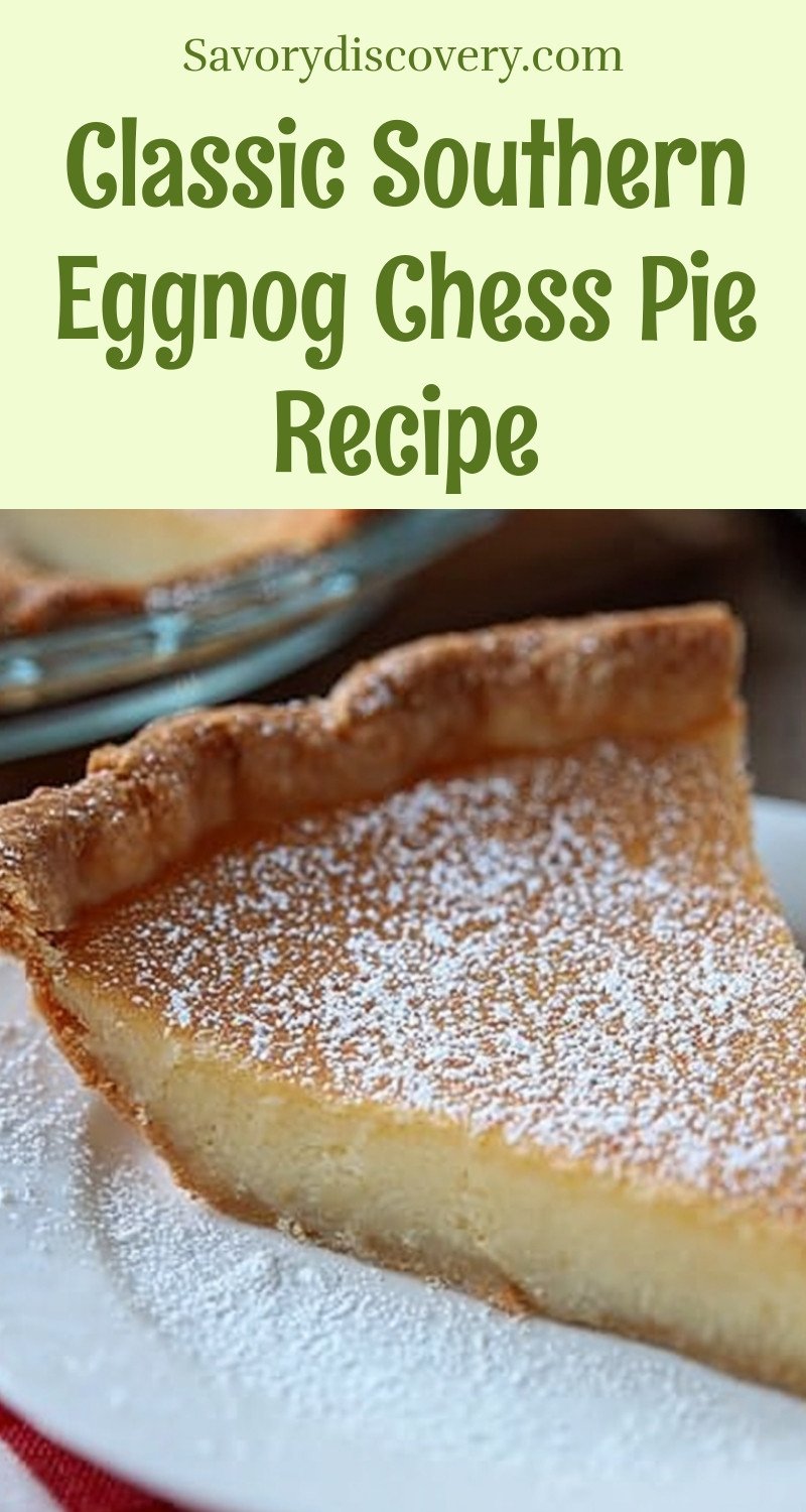 Classic Southern Eggnog Chess Pie Recipe