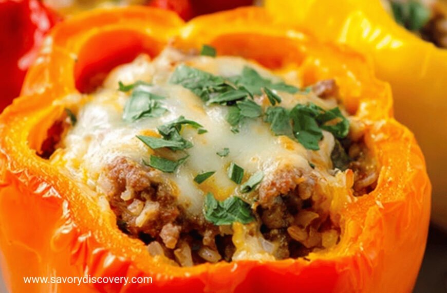 Classic Stuffed Peppers with Beef and Rice