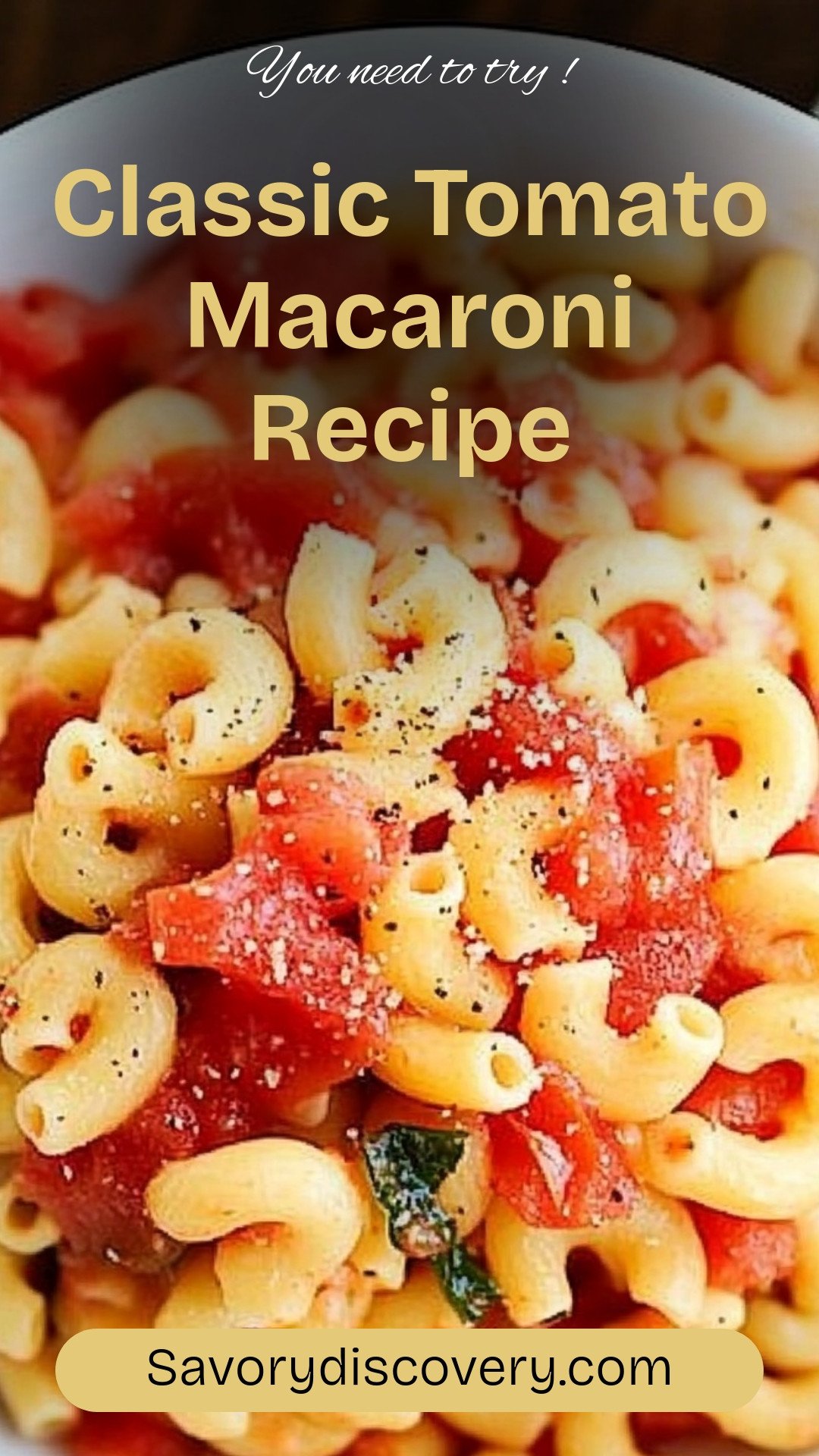 Classic Tomato Macaroni Recipe