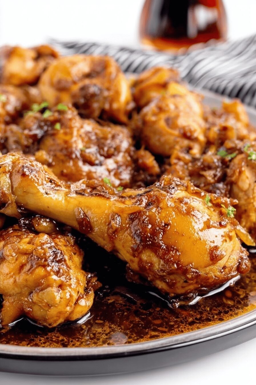 Coca Cola Chicken Drumsticks with Sticky BBQ Sauce