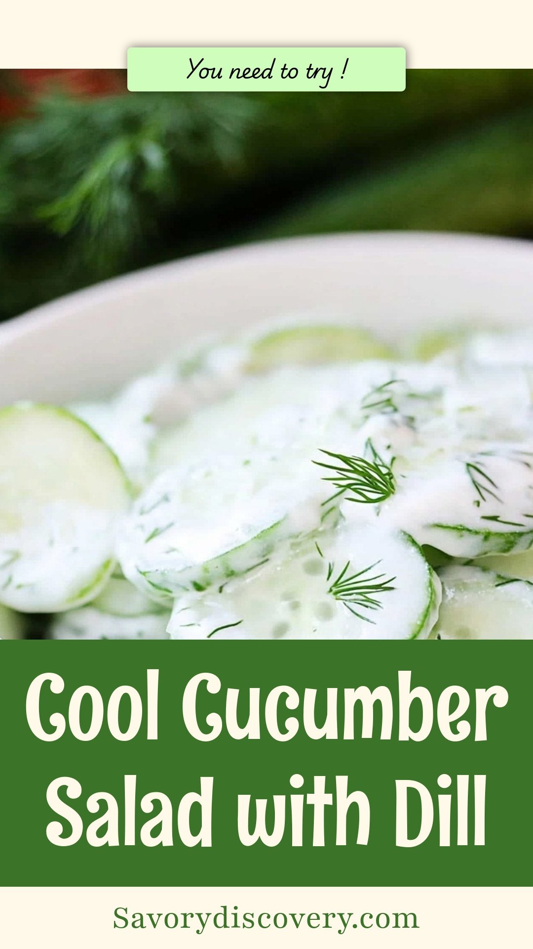 Cool Cucumber Salad with Dill