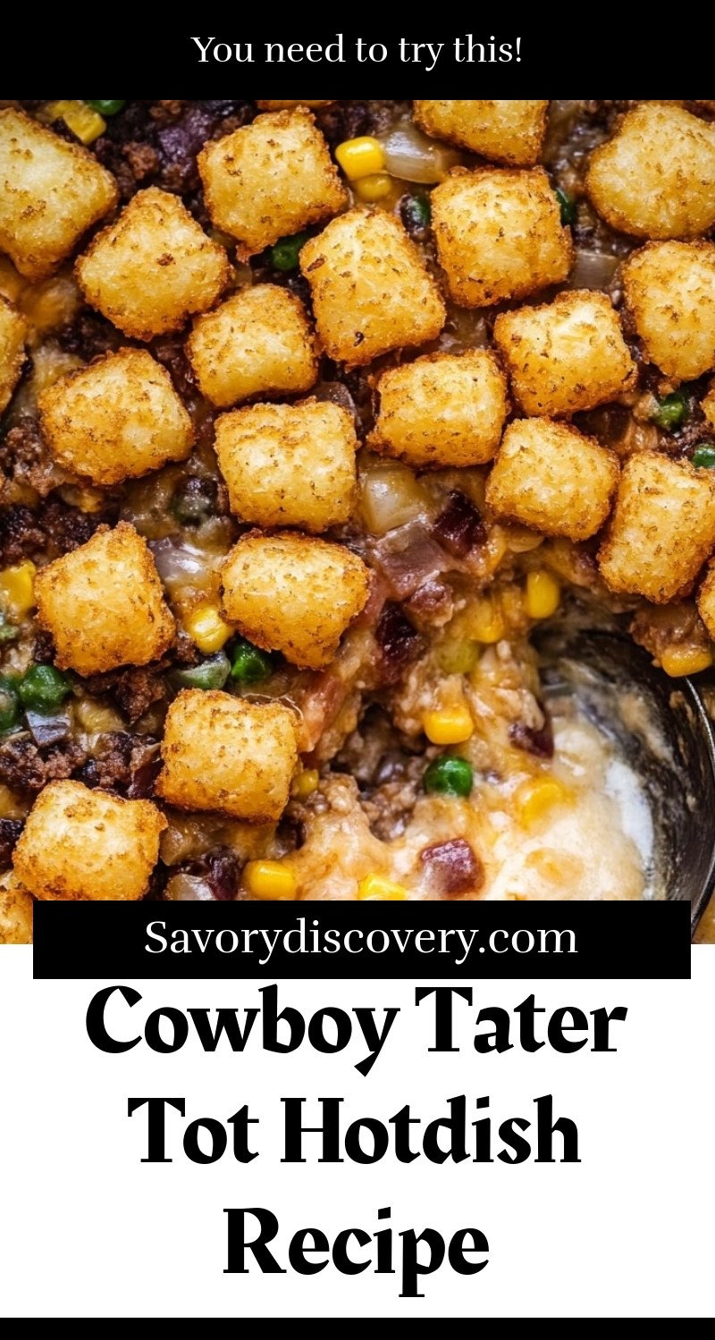 Cowboy Tater Tot Hotdish Recipe