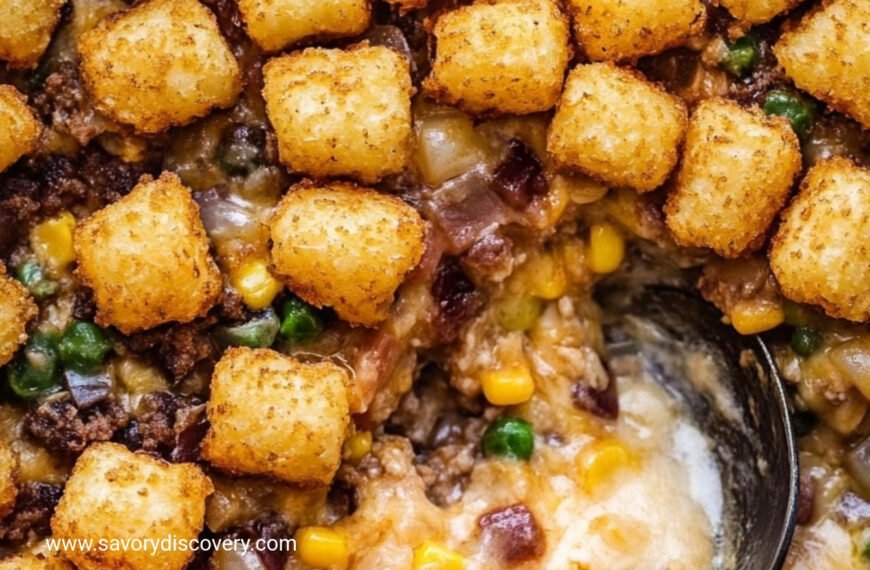 Cowboy Tater Tot Hotdish Recipe