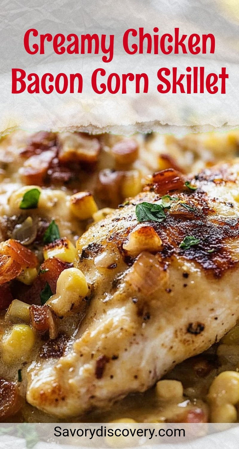 Creamy Chicken Bacon Corn Skillet