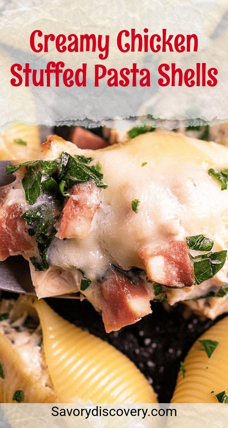 Creamy Chicken Stuffed Pasta Shells