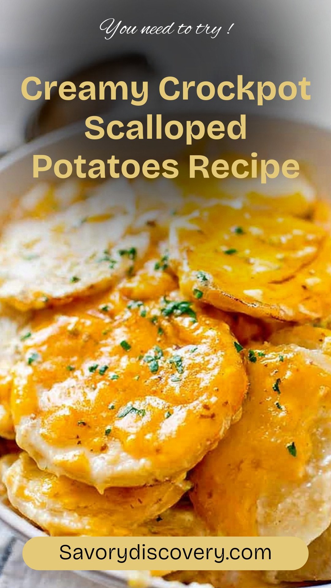 Creamy Crockpot Scalloped Potatoes Recipe