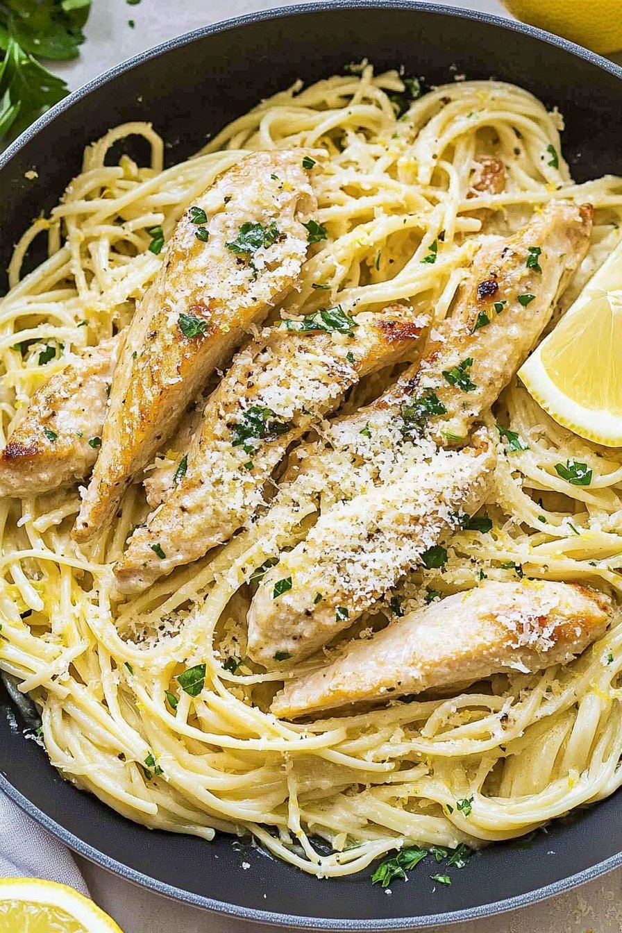 Creamy Garlic Lemon Pasta