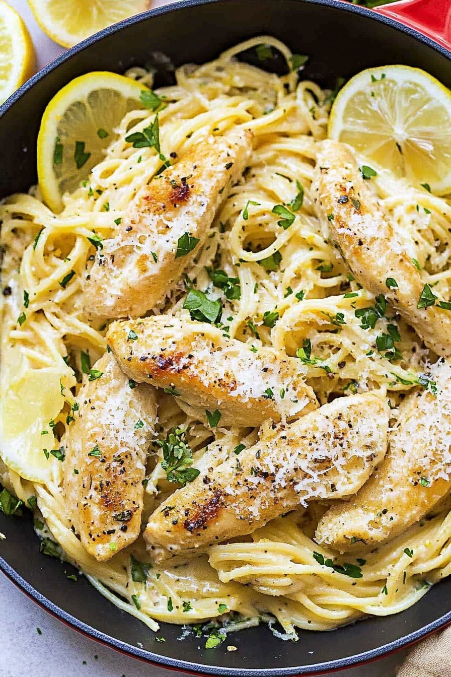 Creamy Garlic Lemon Pasta