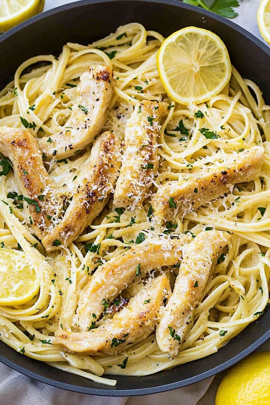 Creamy Garlic Lemon Pasta