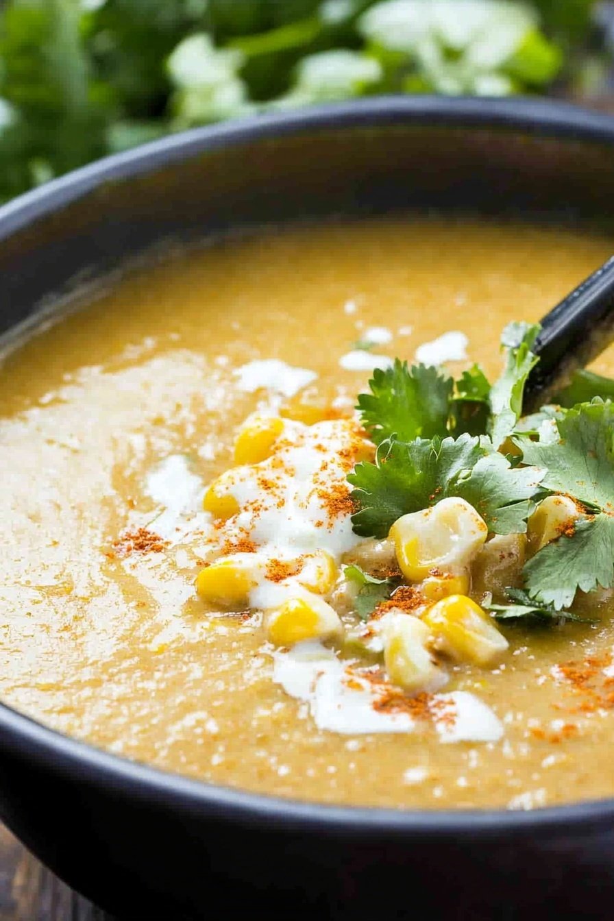 Creamy Mexican Street Corn Soup