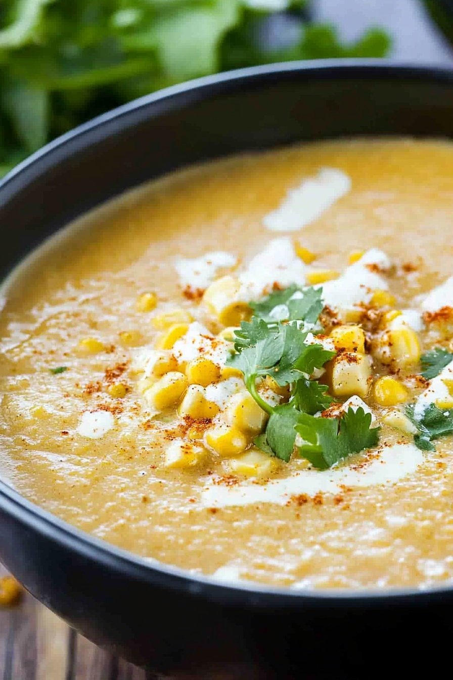 Creamy Mexican Street Corn Soup