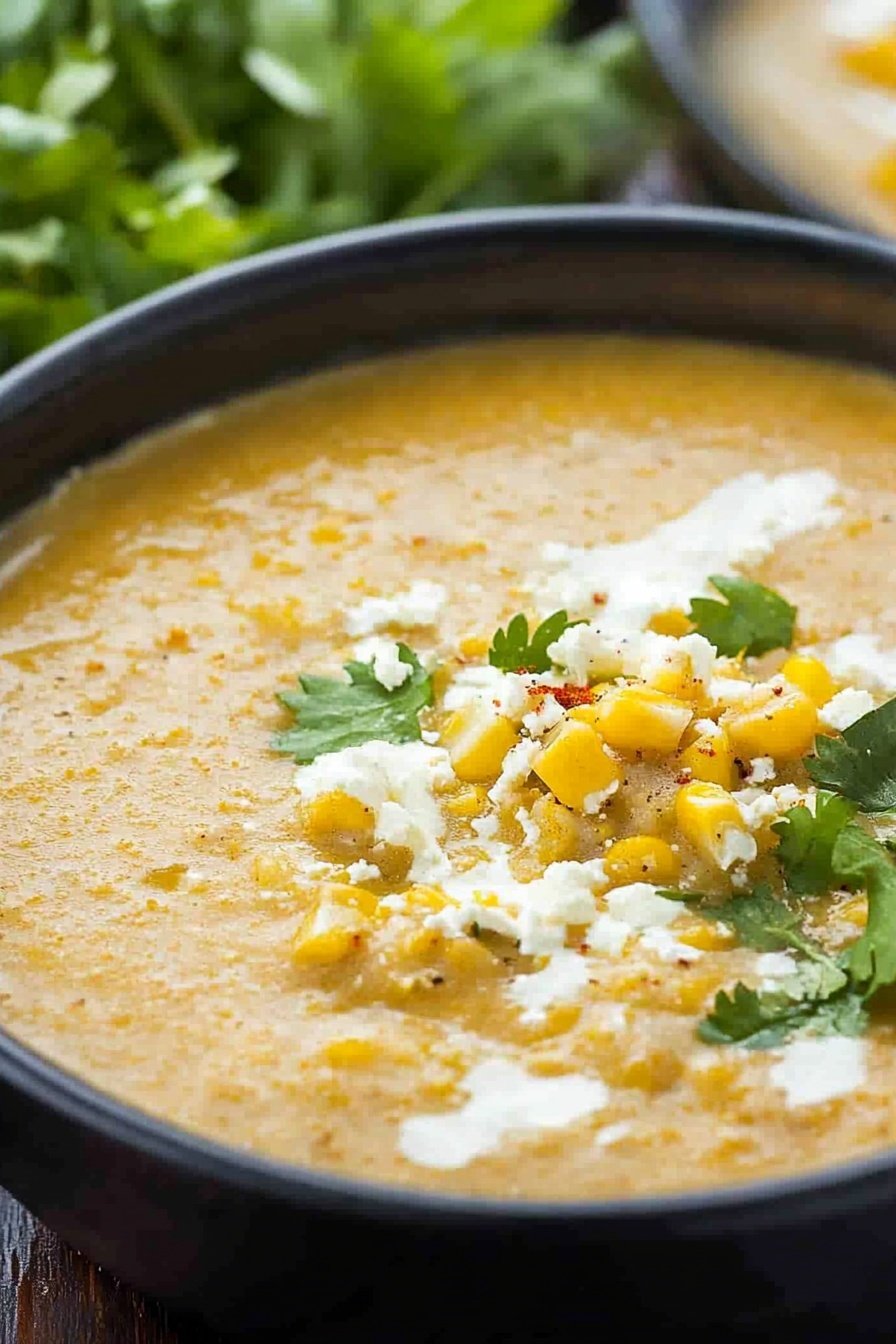 Creamy Mexican Street Corn Soup
