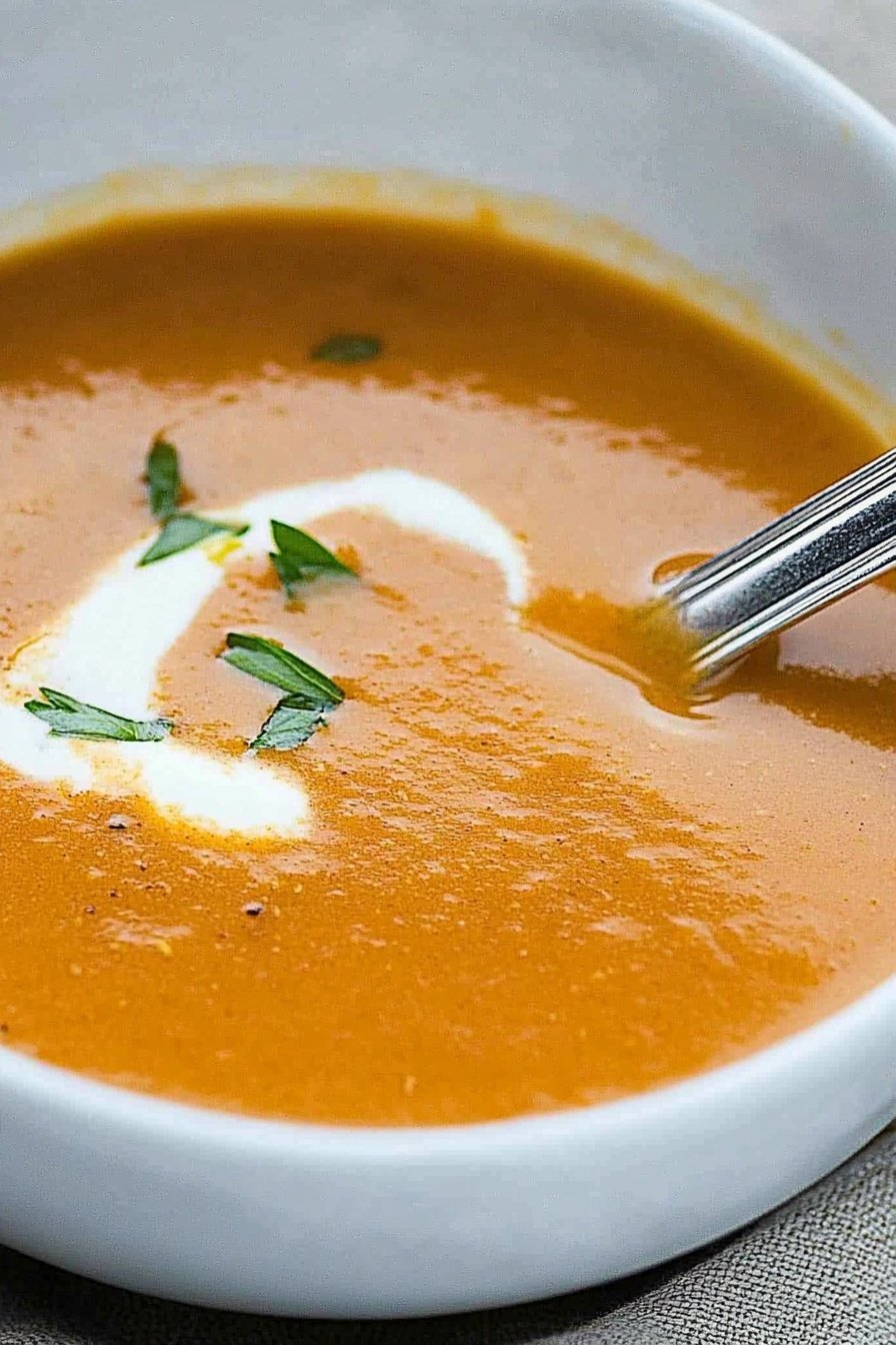 Creamy Roasted Red Pepper Soup
