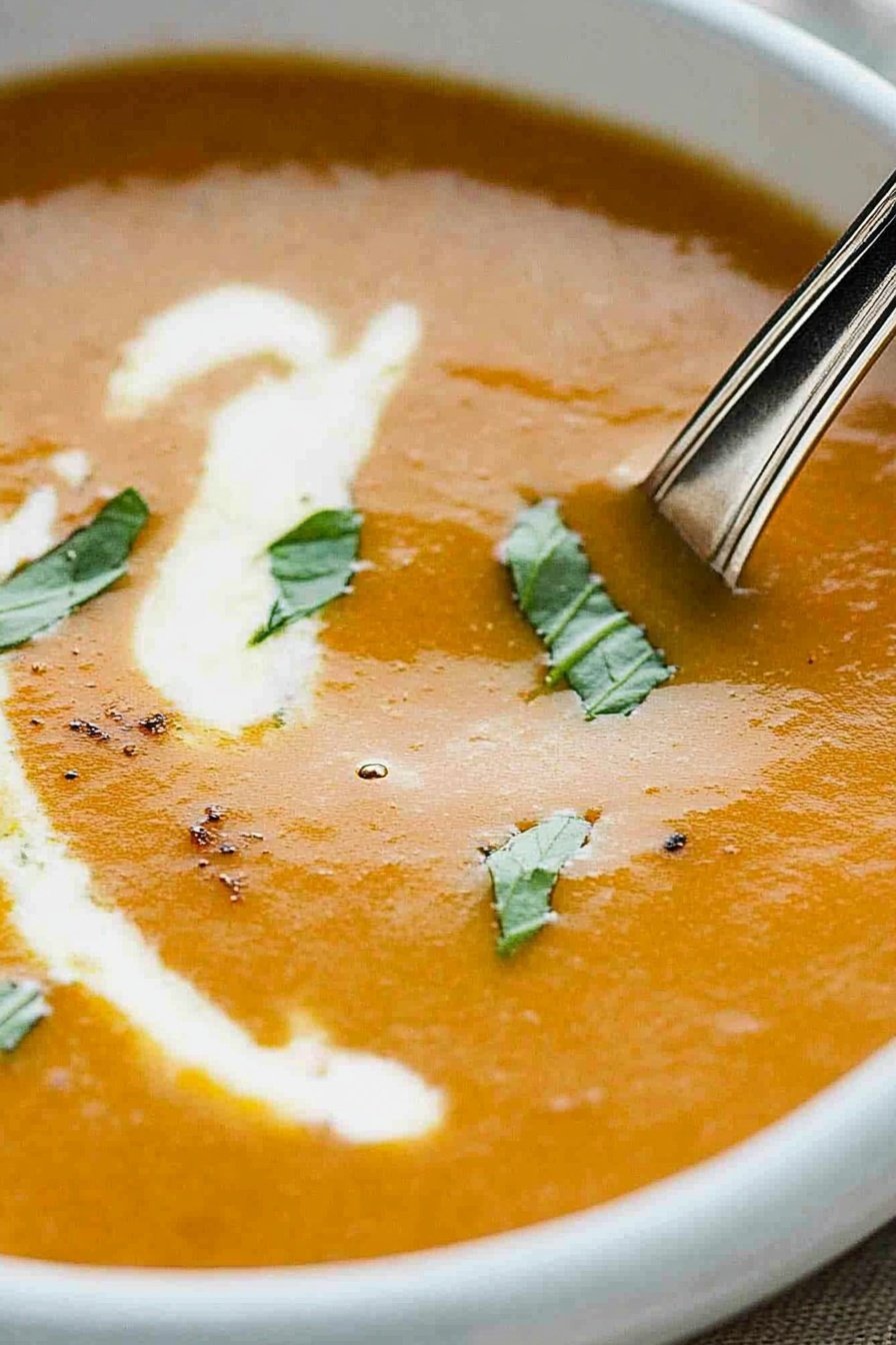 Creamy Roasted Red Pepper Soup