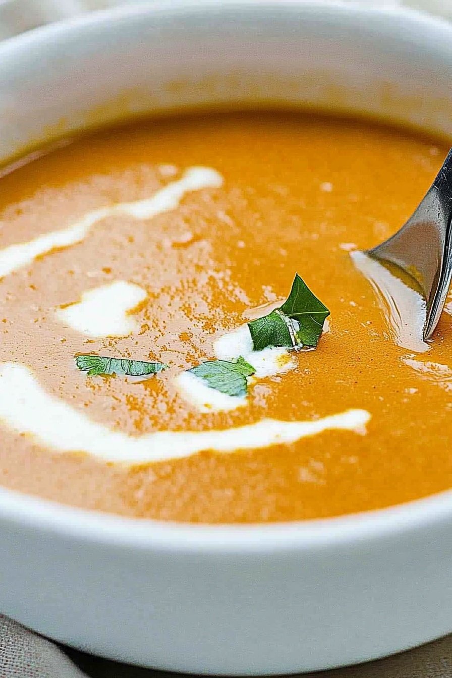 Creamy Roasted Red Pepper Soup