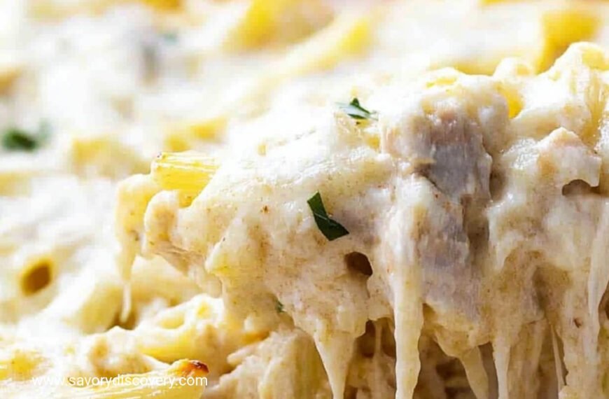 Creamy Turkey Pasta Casserole Bake