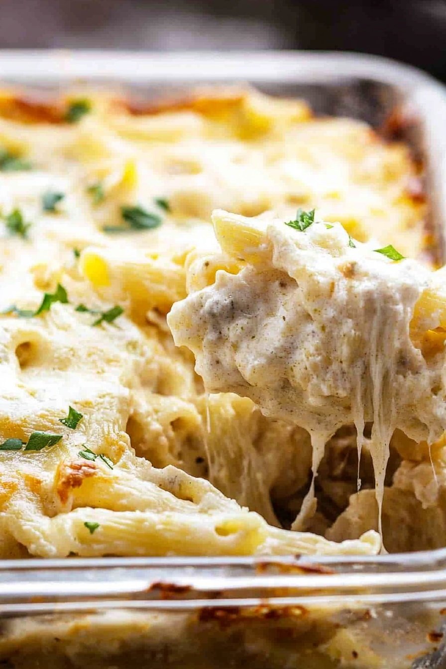 Creamy Turkey Pasta Casserole Bake