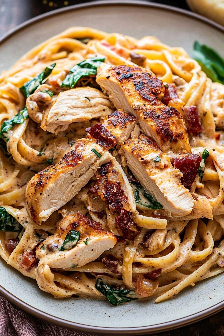 Creamy Tuscan Chicken Pasta Recipe