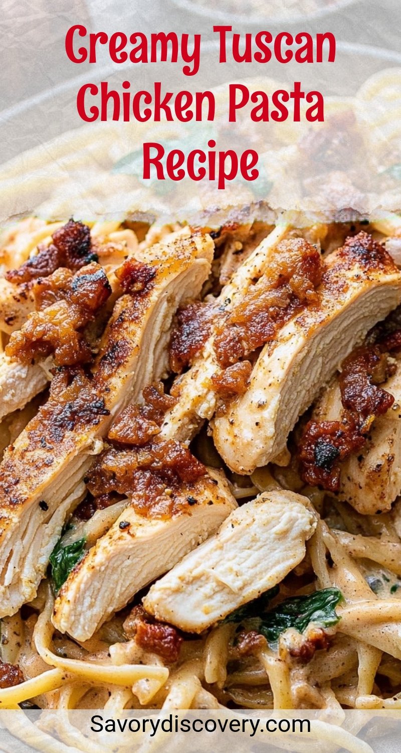 Creamy Tuscan Chicken Pasta Recipe
