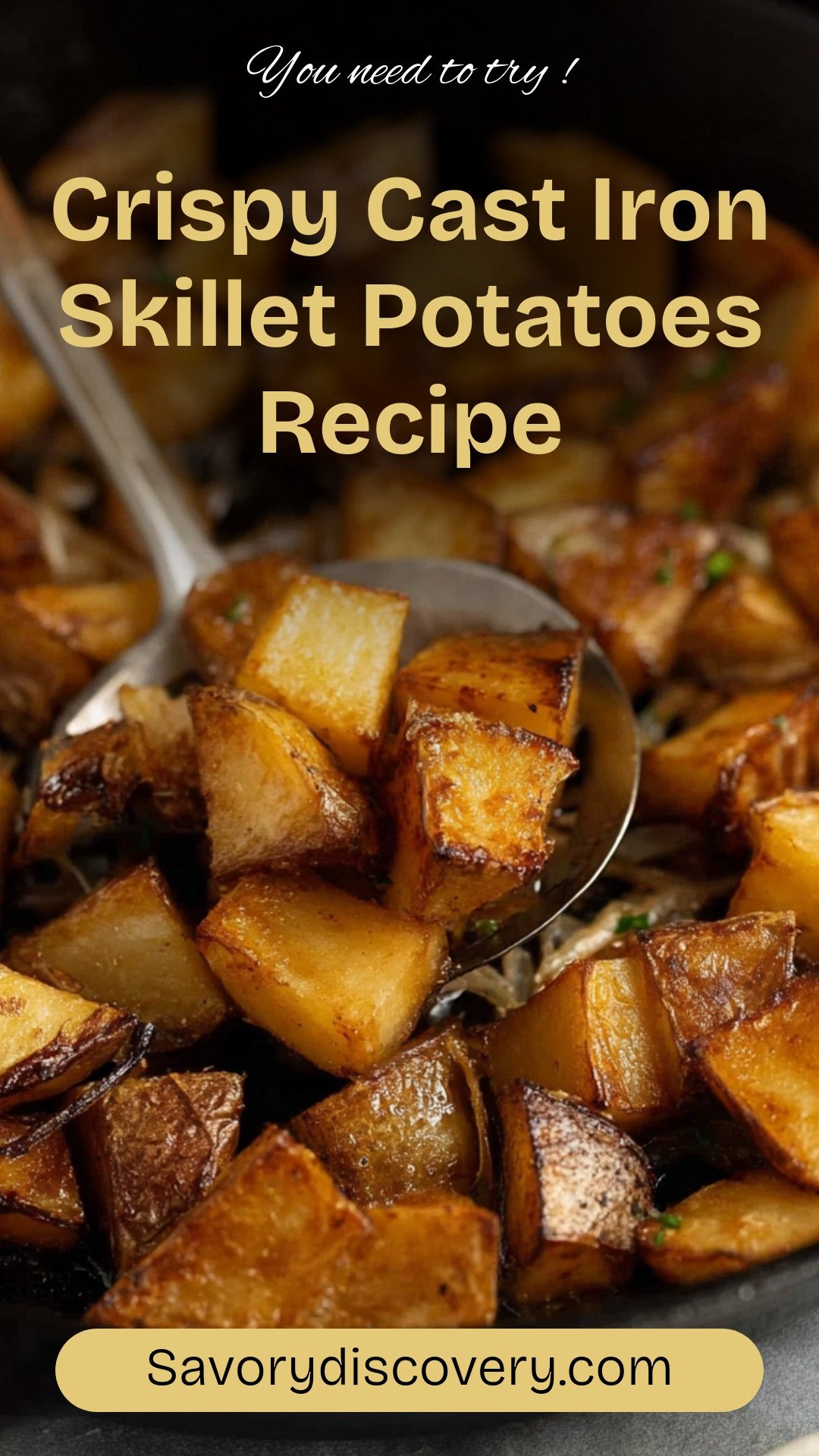 Crispy Cast Iron Skillet Potatoes Recipe