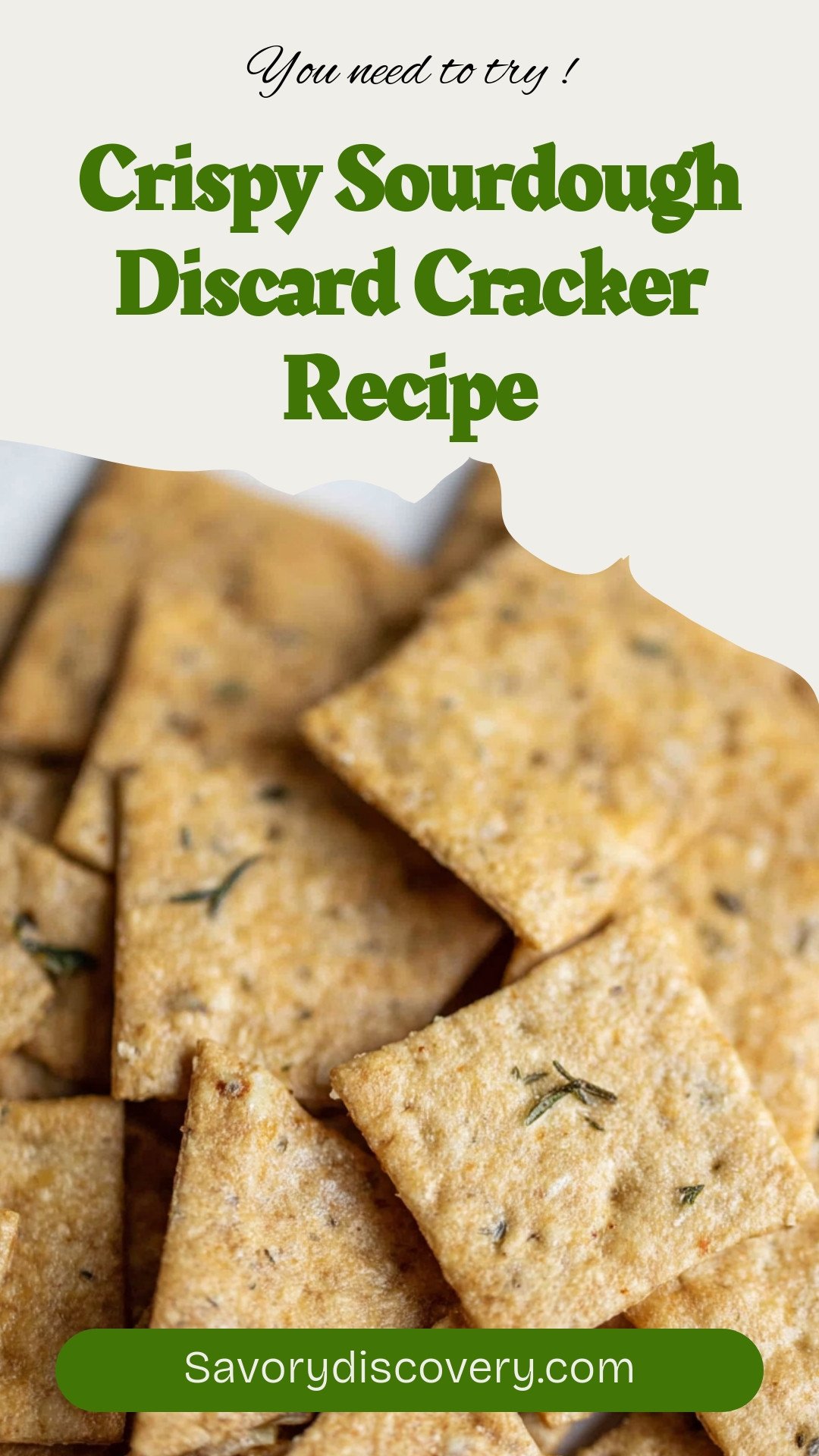 Crispy Sourdough Discard Cracker Recipe