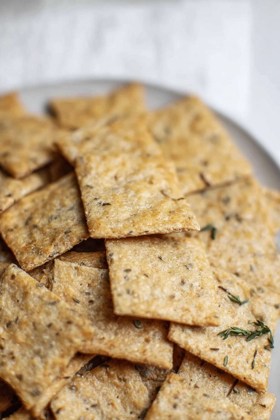 Crispy Sourdough Discard Cracker Recipe
