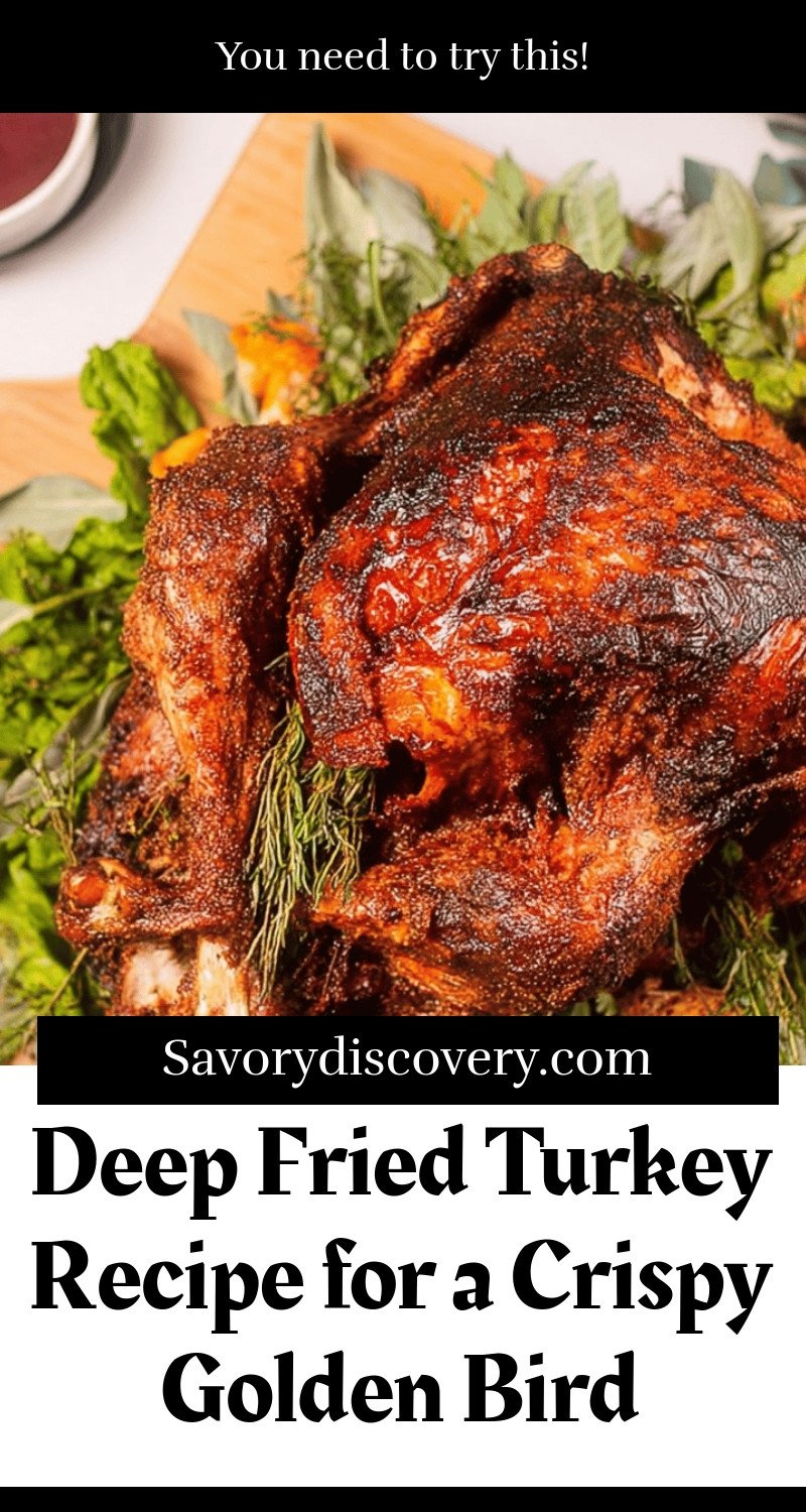 Deep Fried Turkey Recipe for a Crispy Golden Bird