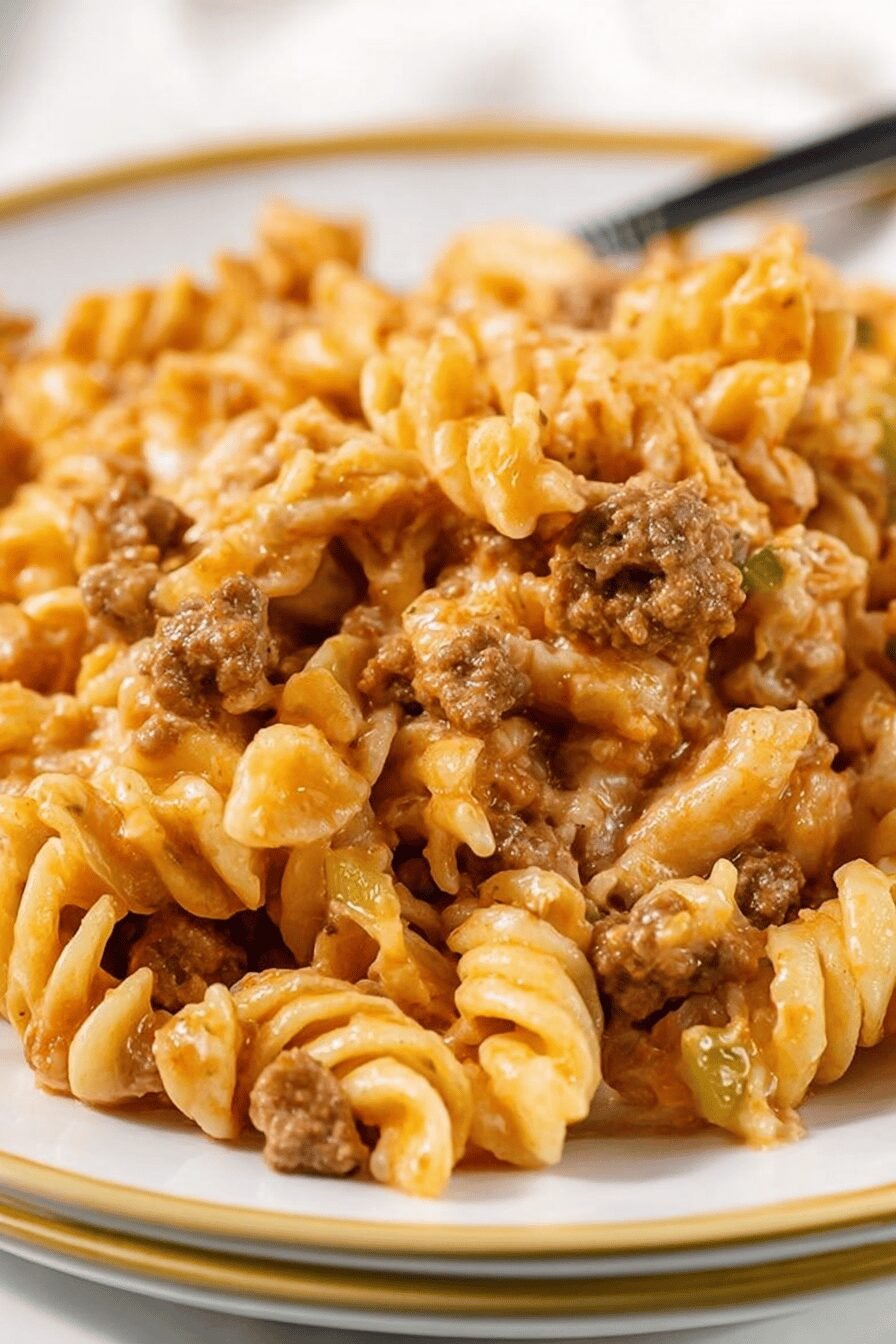 Easy Amish Ground Beef Noodle Casserole