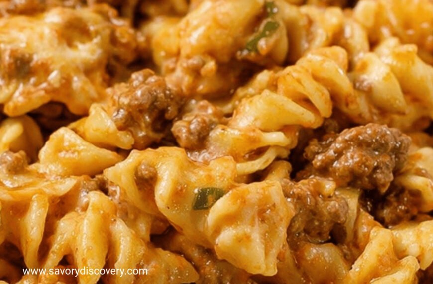Easy Amish Ground Beef Noodle Casserole