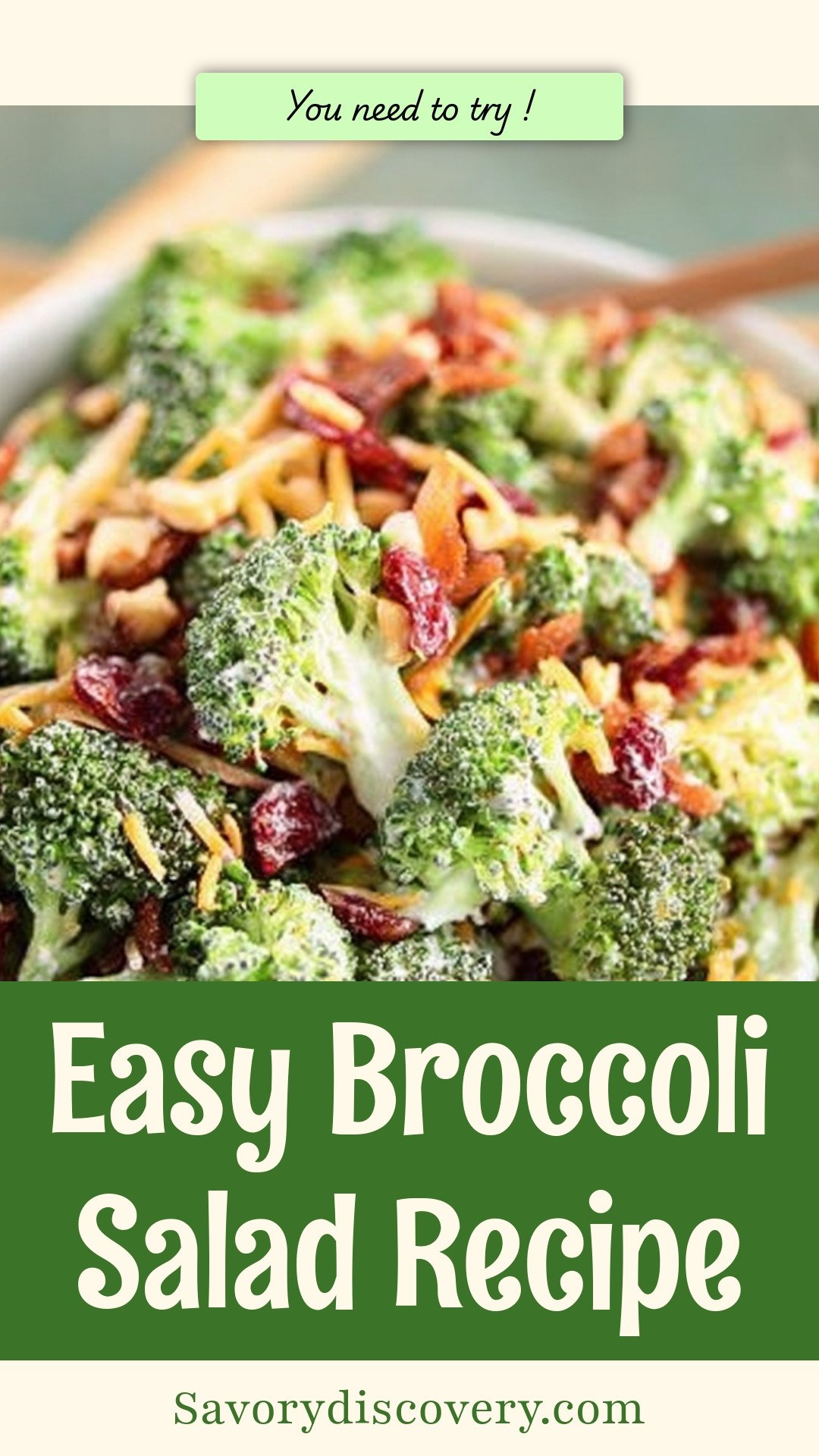 Easy Broccoli Salad Recipe