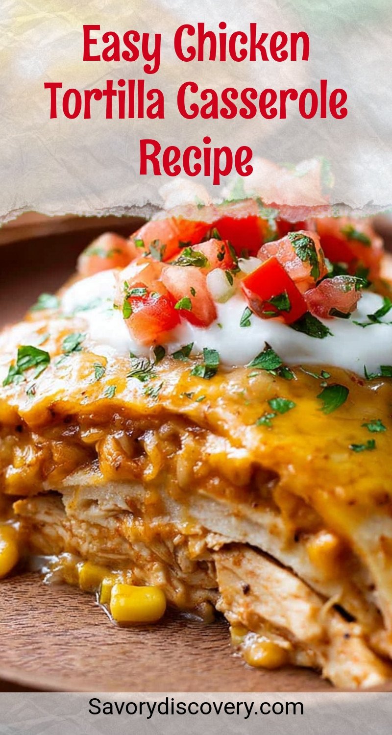 Easy Chicken Tortilla Casserole Recipe